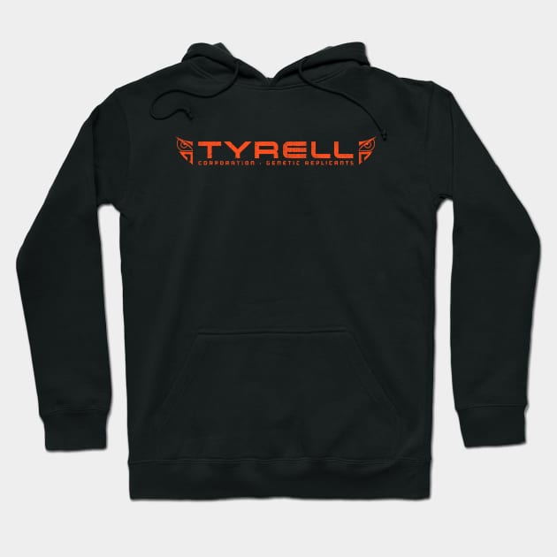 Tyrell Corporation / Fictional Blade Runner Brand Orange Hoodie by Hataka